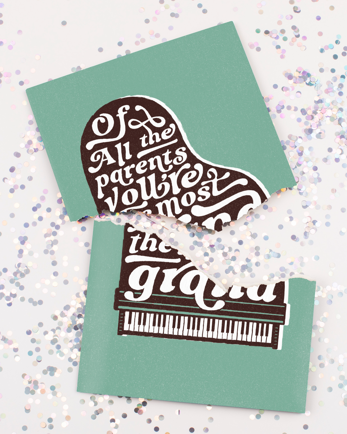 Endless Thank You Grandparent Card with Glitter