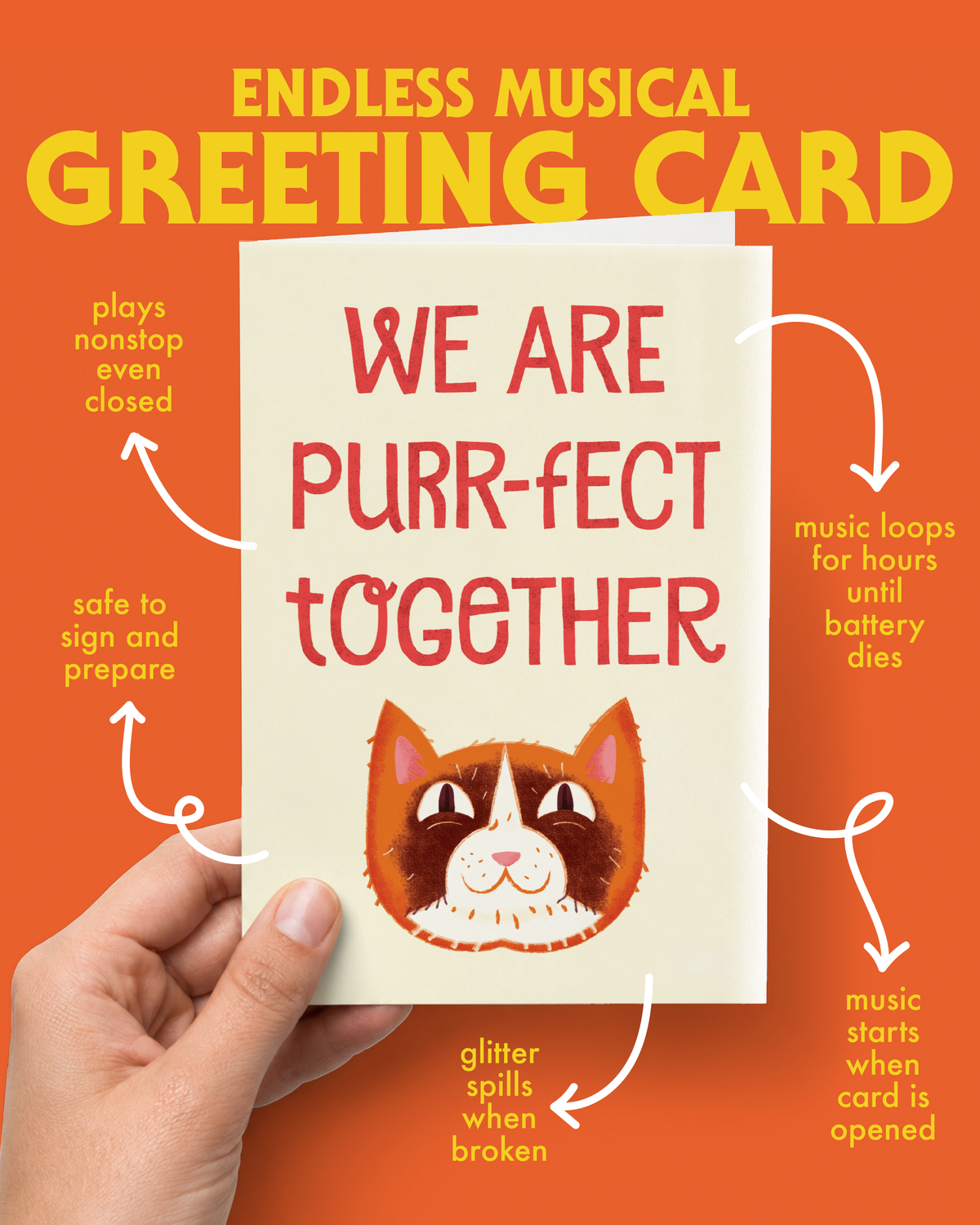 Endless Meowy Valentines With Glitter