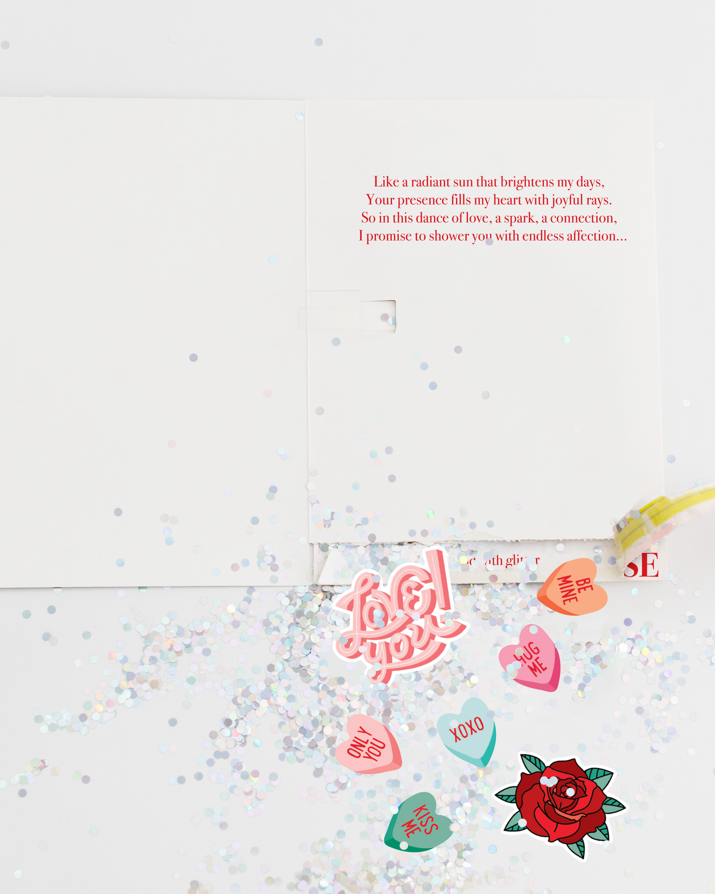 Endless I Love You Glitter & Stickers