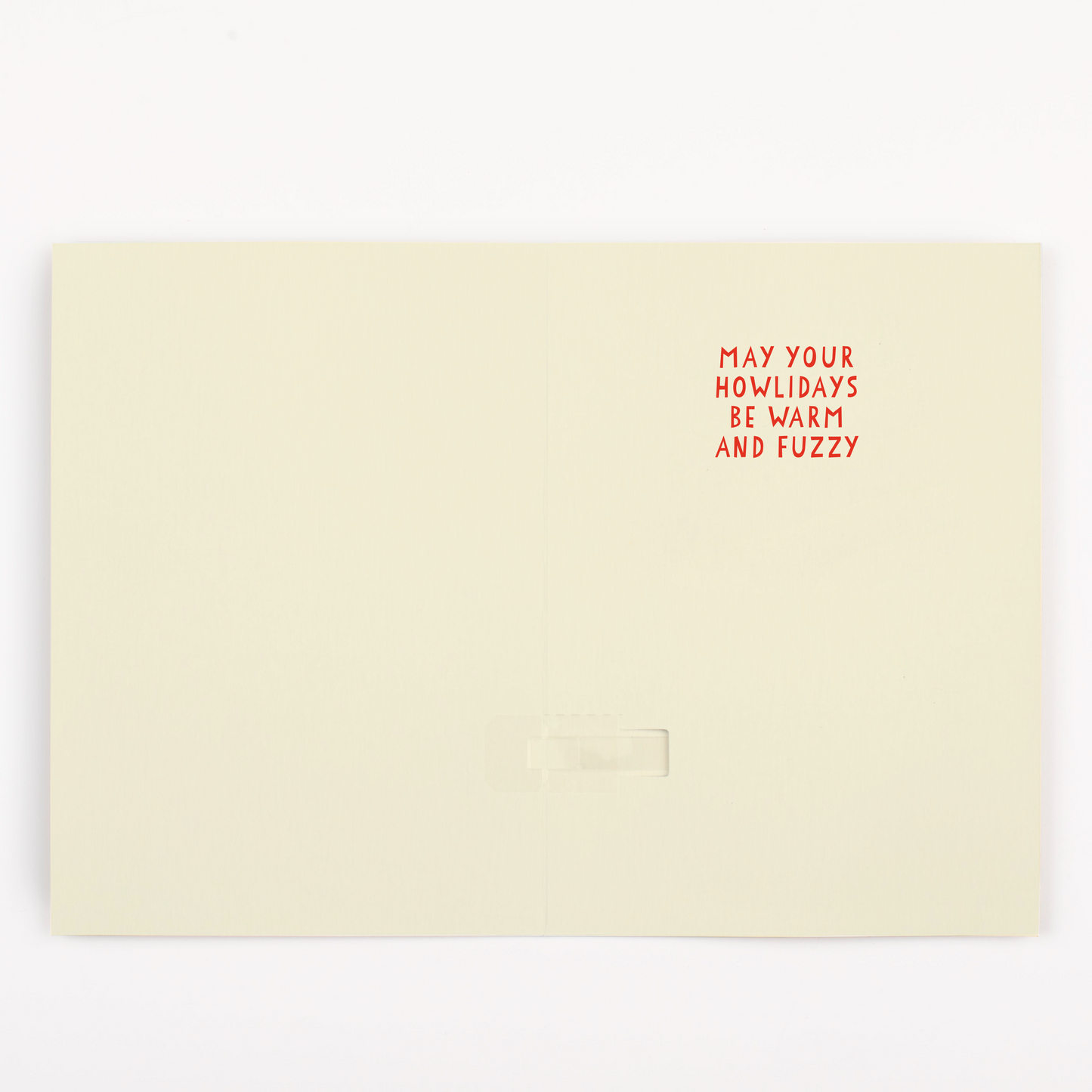 Endless Woofing Christmas Card with Glitter