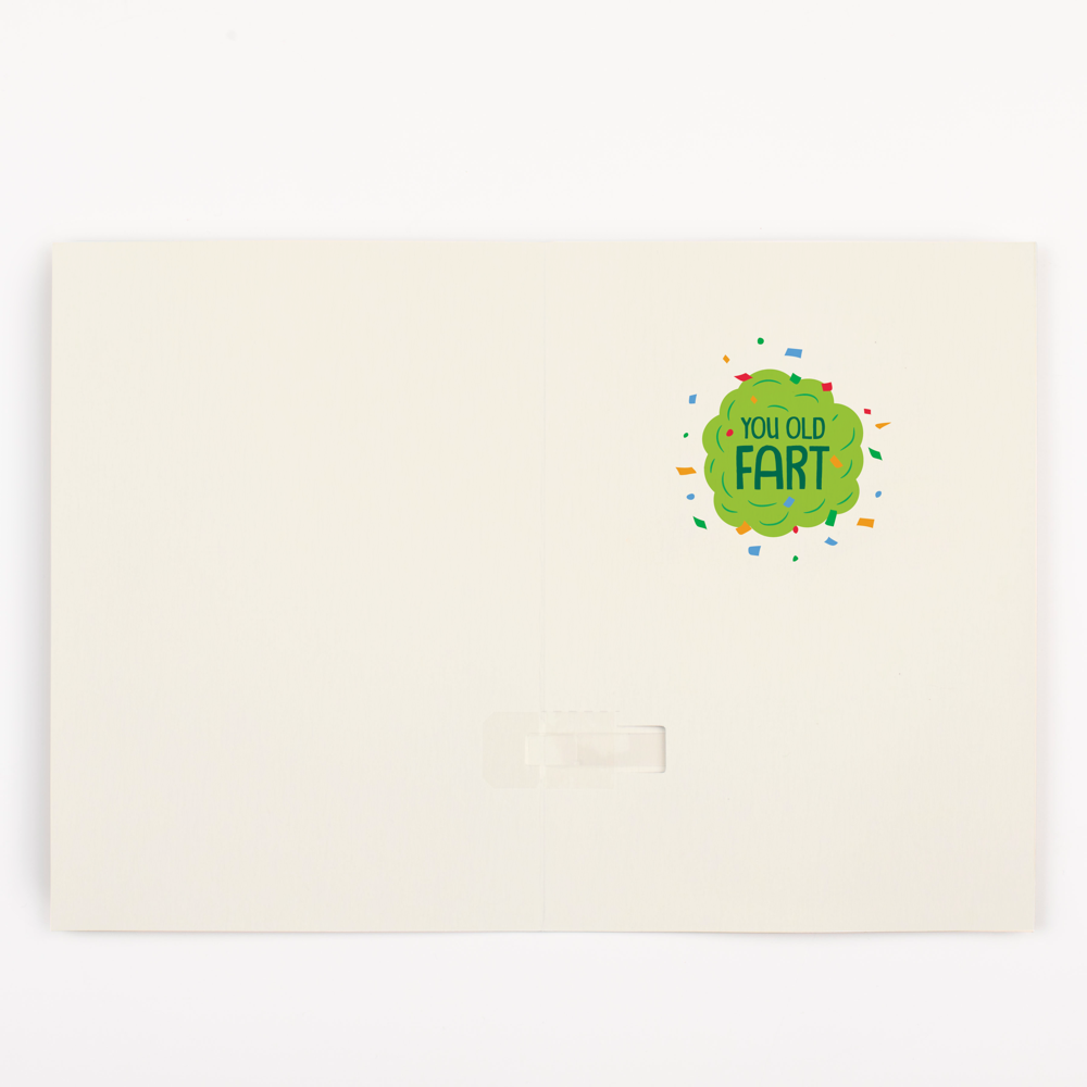 Endless Birthday Farts Card with Glitter