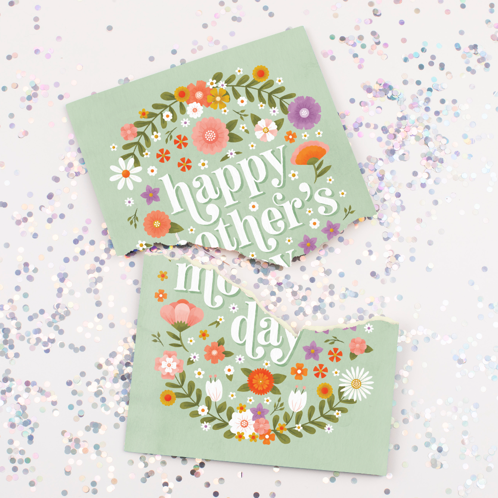Endless Baby Cry Mother's Day Card with Glitter