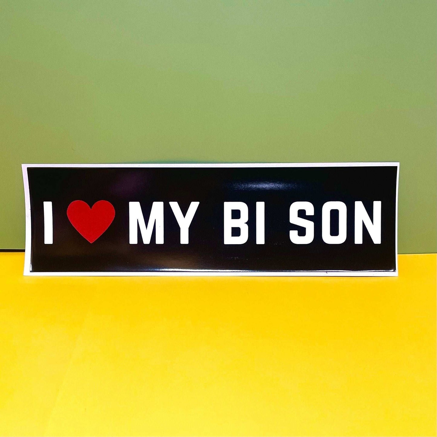 I Love My Bi Son Funny Car Decal Sticker