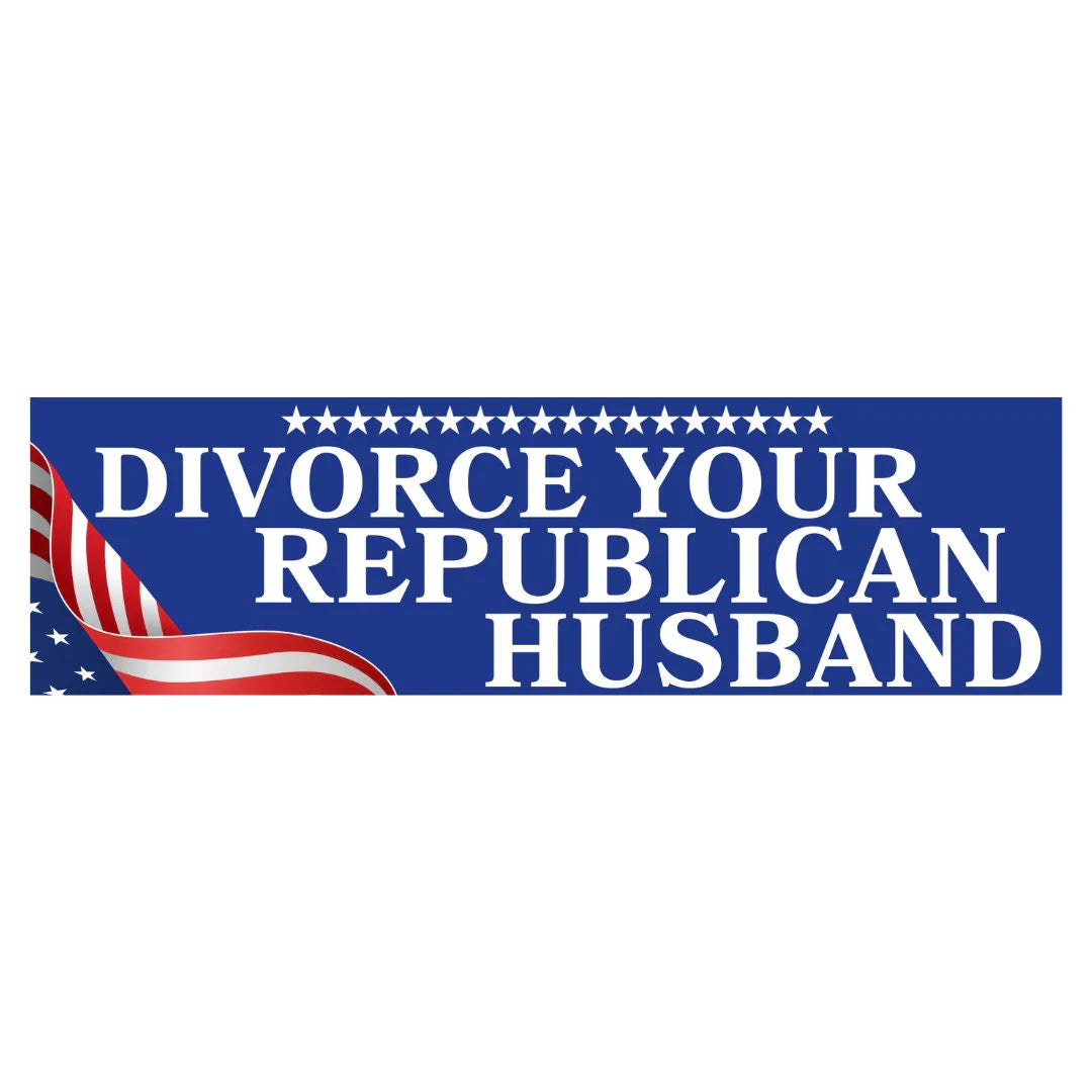 Divorce Your Republican Husband Car Decal Sticker