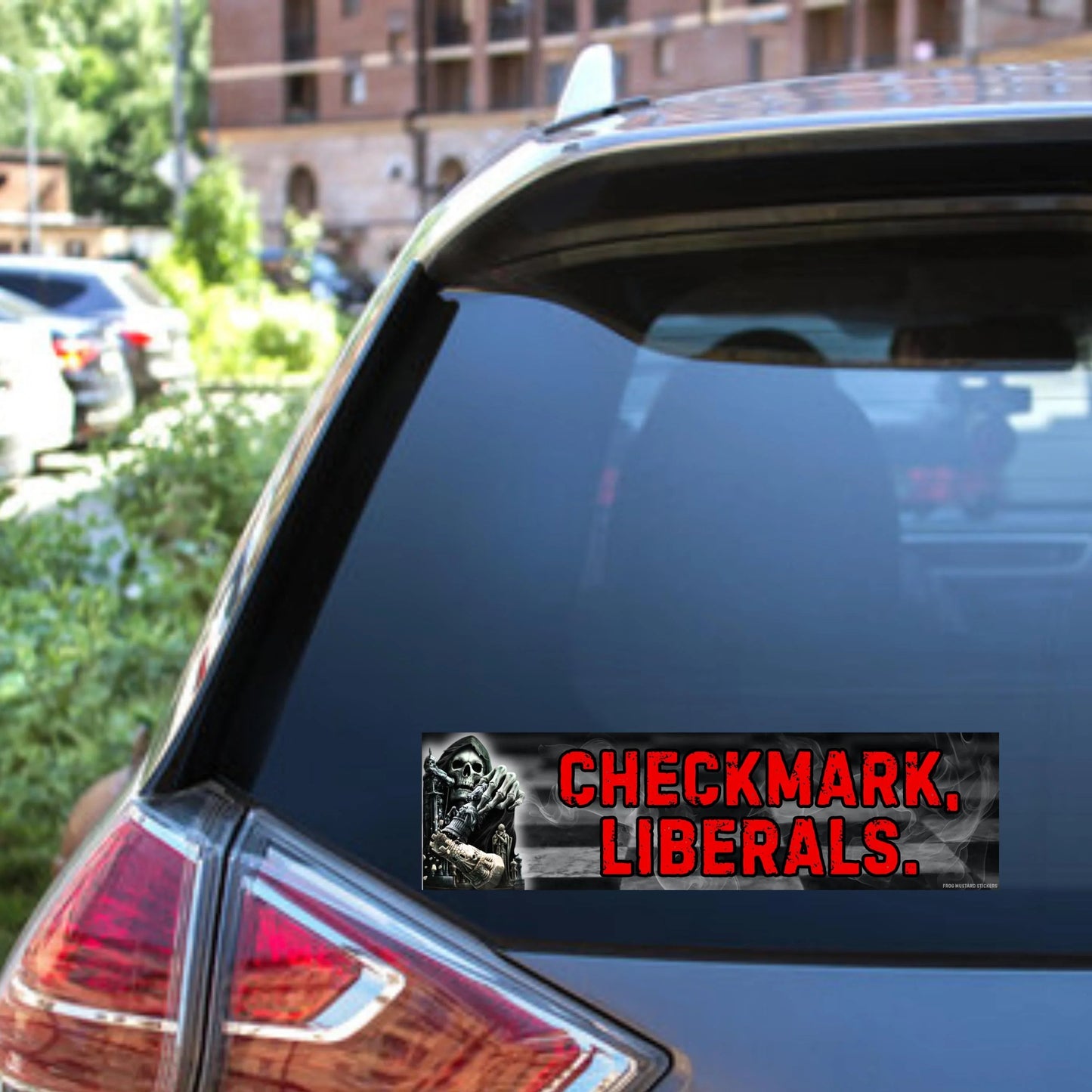Checkmark, Liberals Bumper Sticker