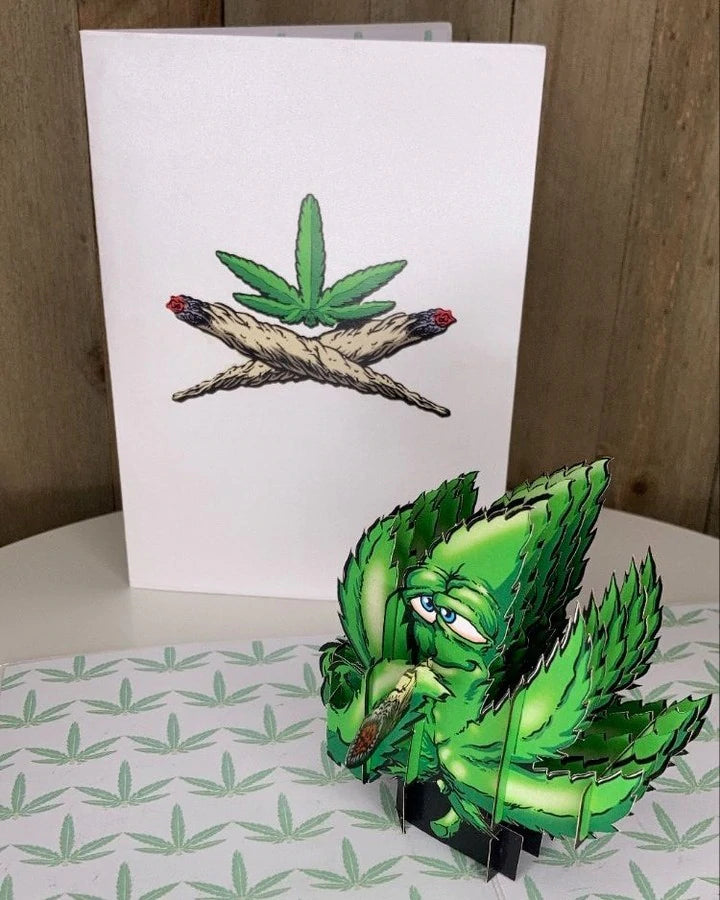 Cannibisism 3D Weed Card