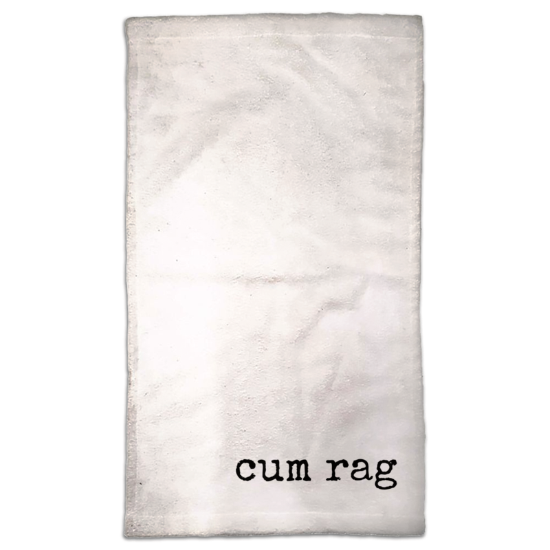 Cum Rag Funny Wash Cloth Hand Towel