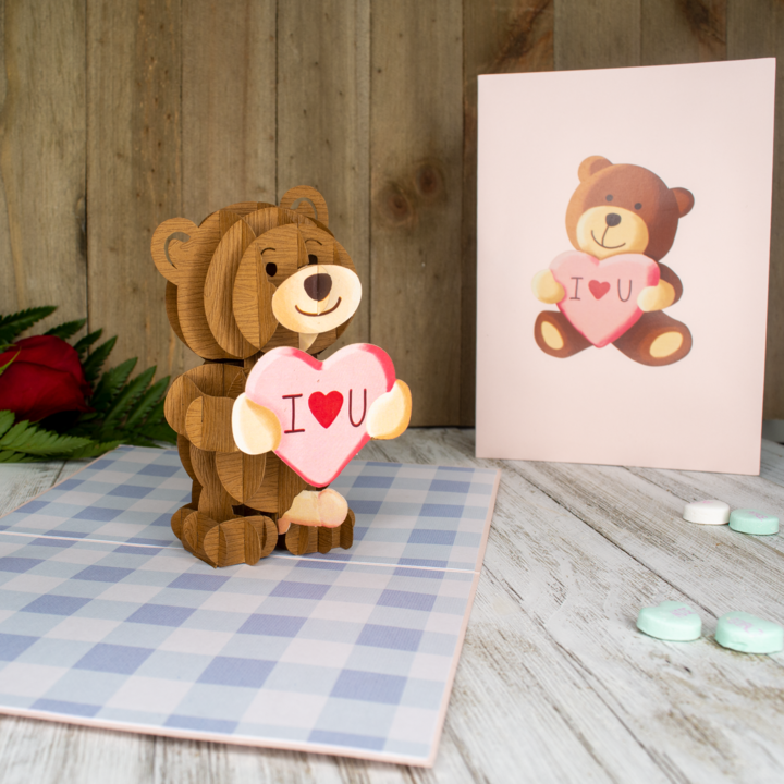 Bad Bear Inappropriate 3D Greeting Card