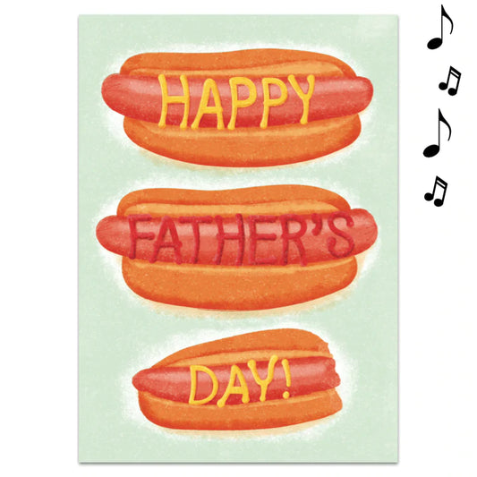 Endless Dad, Dad, Dad, Father's Day Card with Glitter
