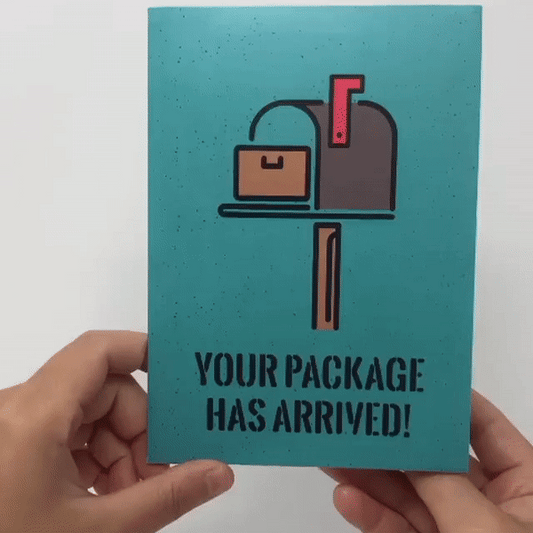 Package Arrived Funny Greeting Card