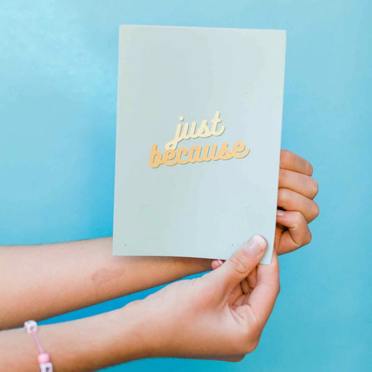Just Because - Glitter Bomb Card