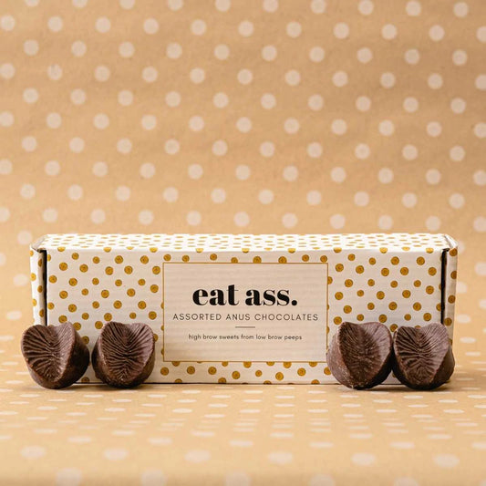 Live Fast. Eat Ass - Edible Anus Chocolate Gift