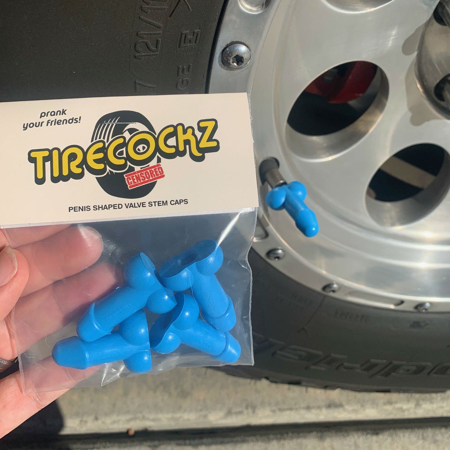 Tirecockz Prank Dick Shaped Valve Stem Caps