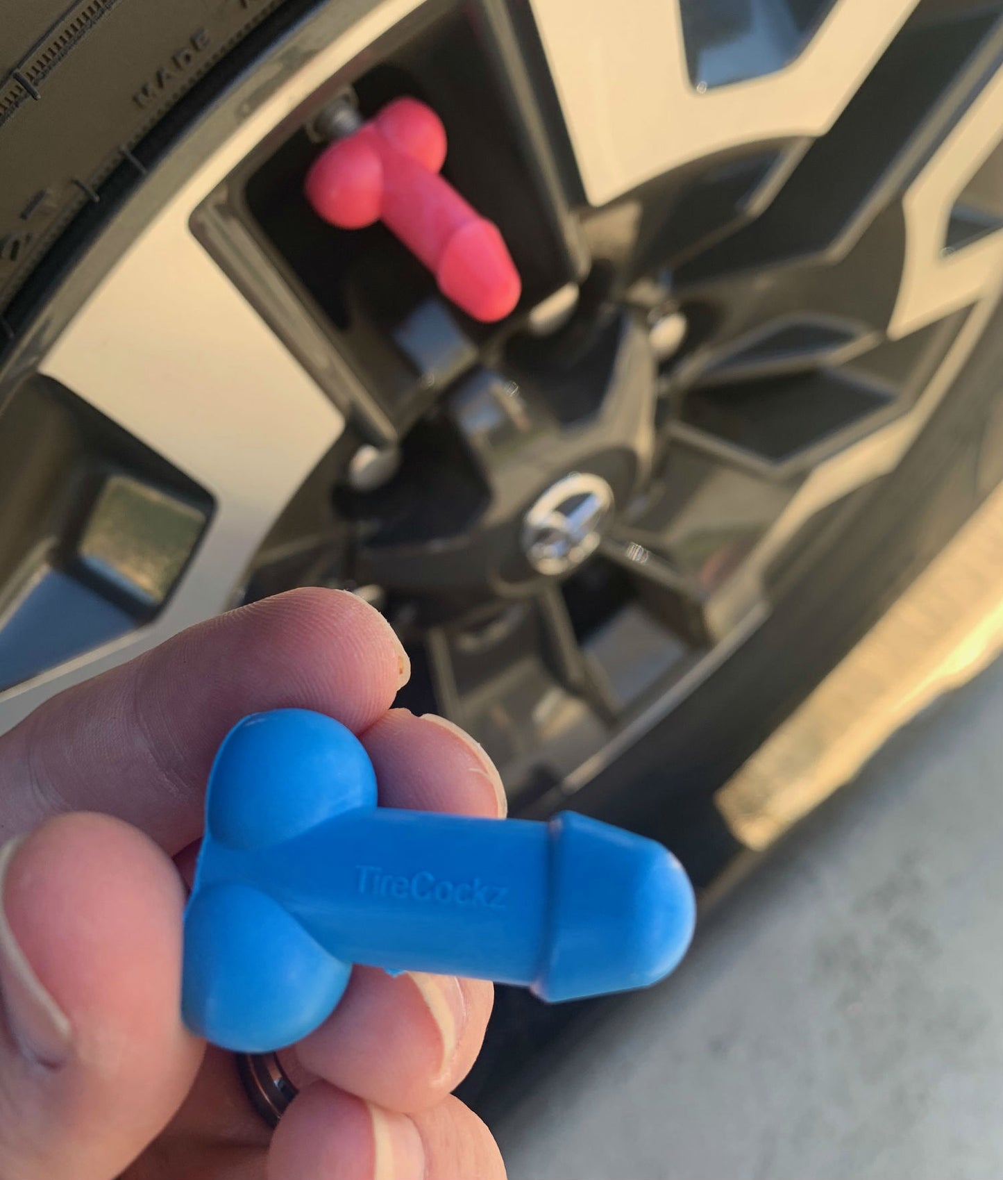 Tirecockz Prank Dick Shaped Valve Stem Caps