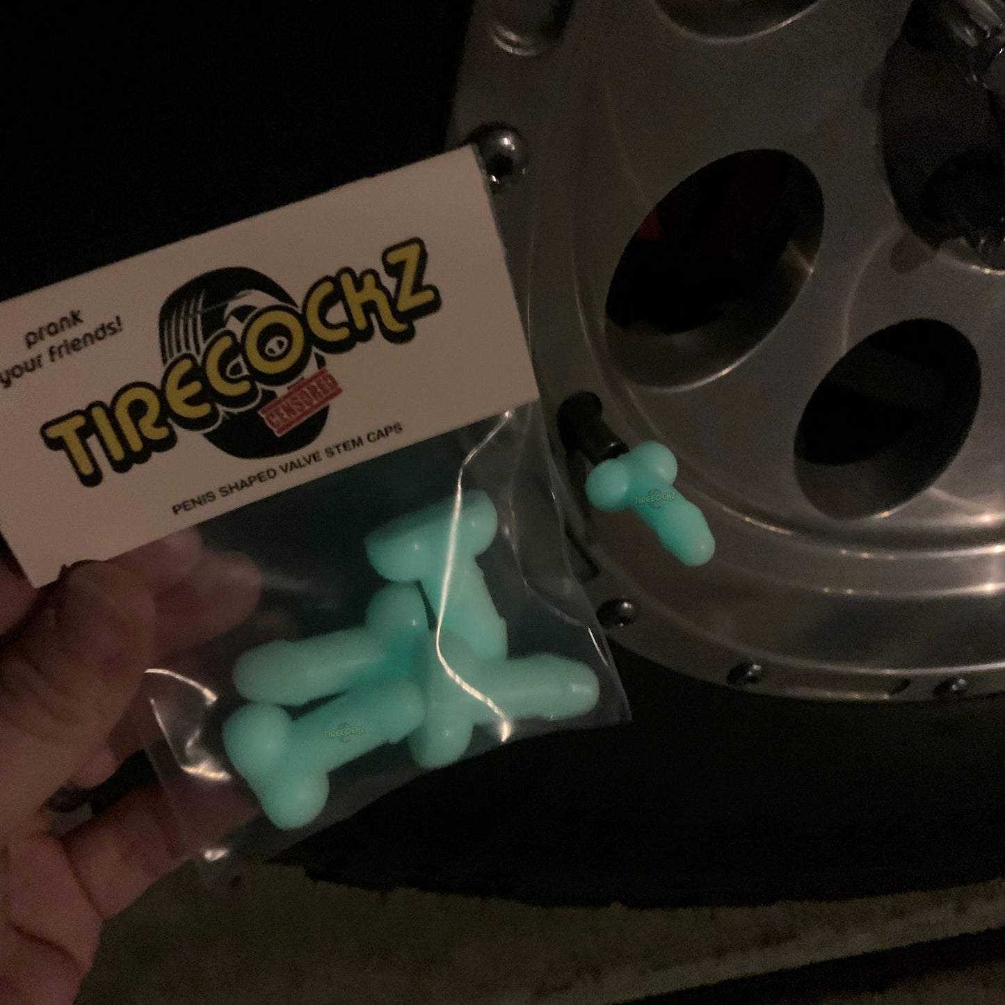 Tirecockz Prank Dick Shaped Valve Stem Caps