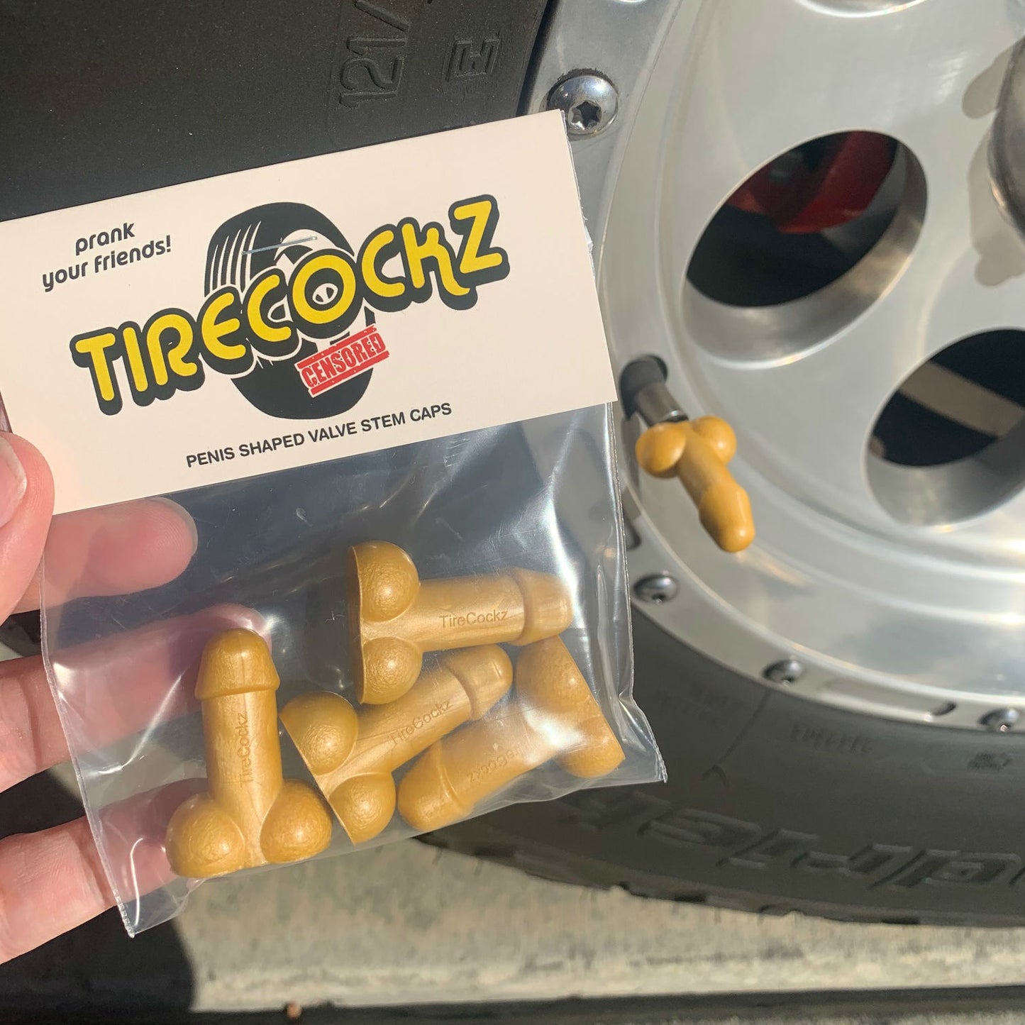 Tirecockz Prank Dick Shaped Valve Stem Caps