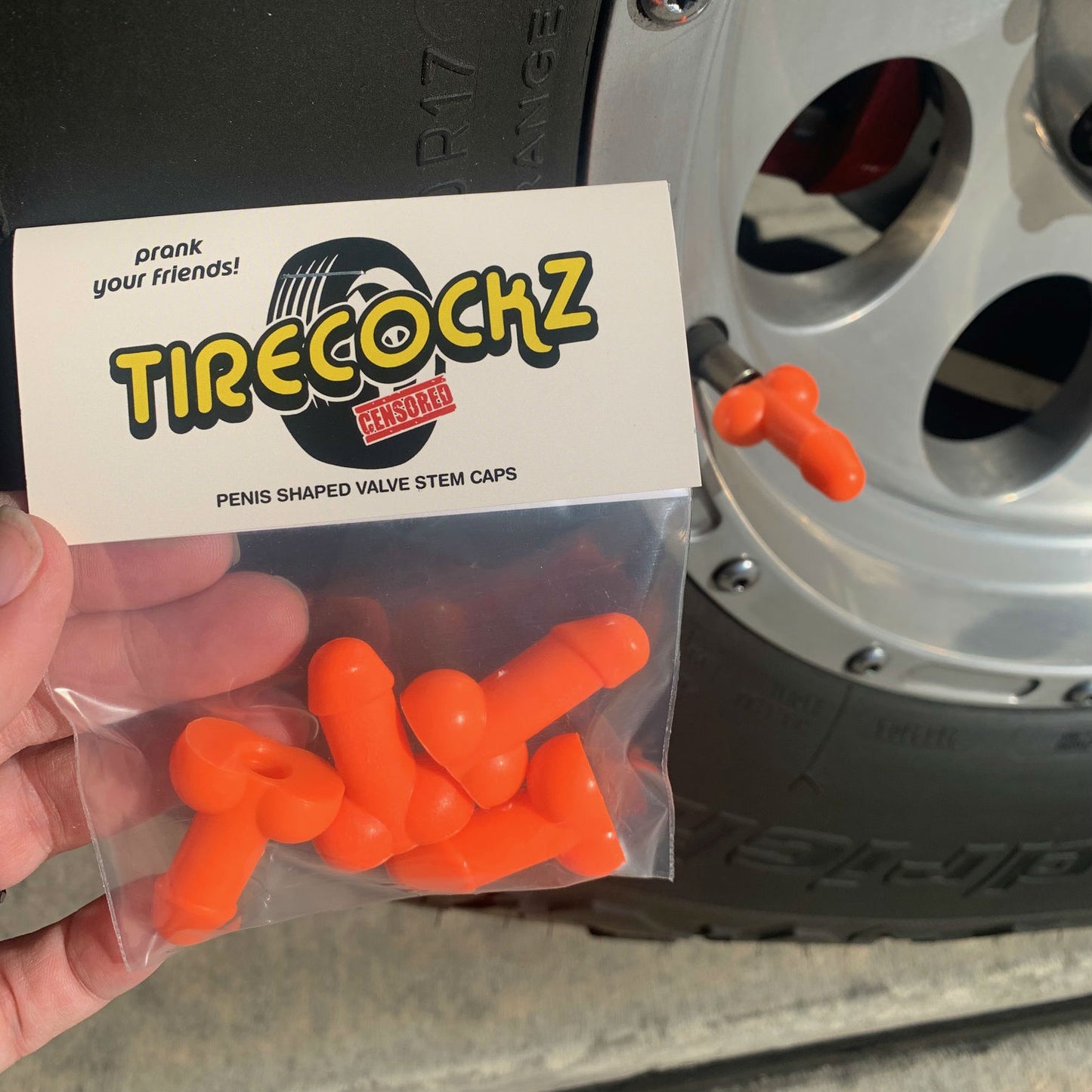 Tirecockz Prank Dick Shaped Valve Stem Caps